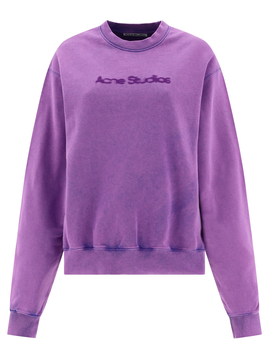 Sweatshirt With Blurred Logo Sweatshirts Purple