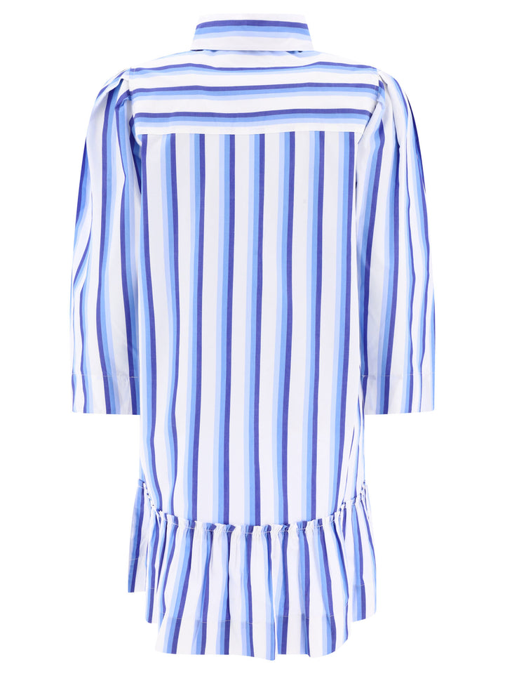 Striped Shirt Dress Dresses Light Blue