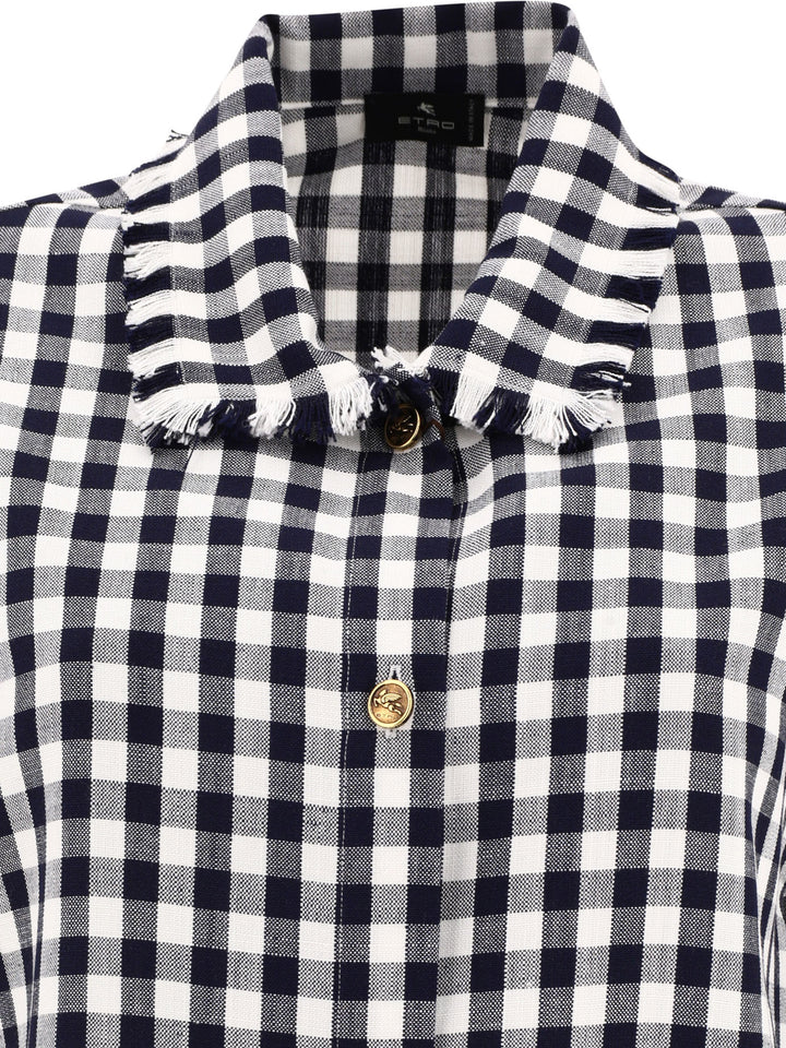 Gingham Shirt Shirts Blue