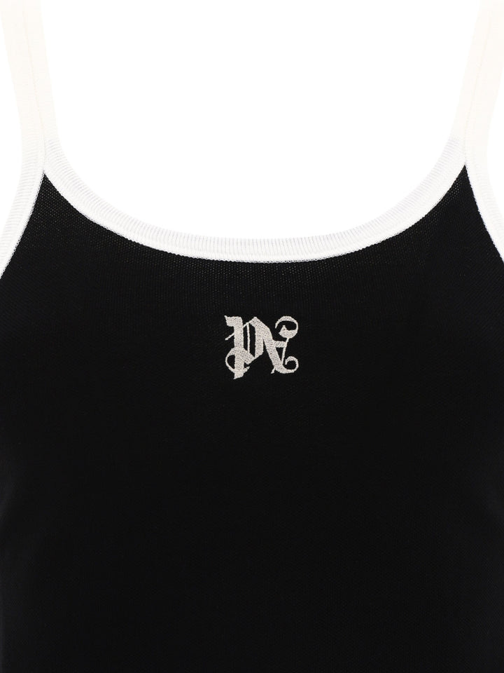 Monogram Tops Black