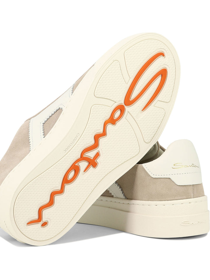 Double Buckle Sneakers & Slip-On Beige