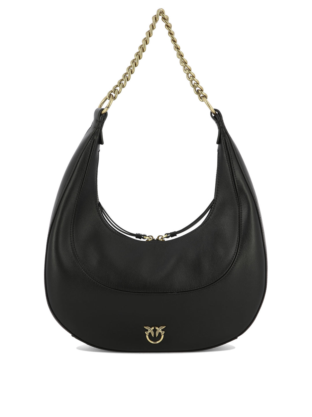 Brioche Hobo Shoulder Bags Black