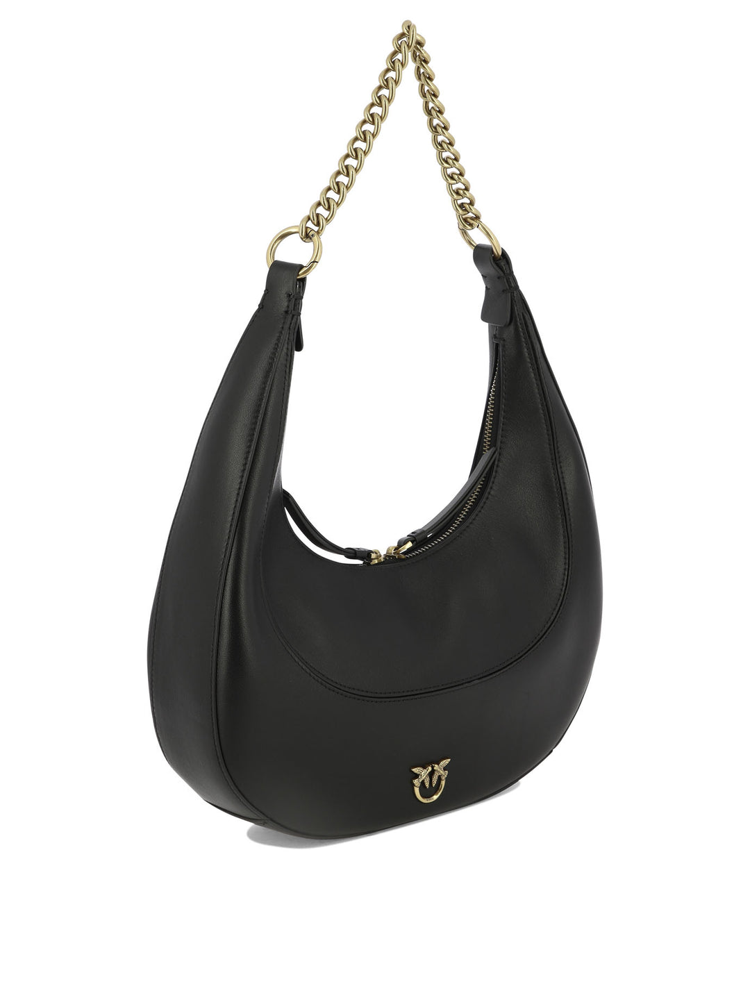 Brioche Hobo Shoulder Bags Black