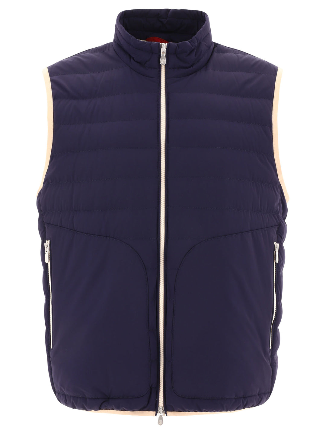 Bonded Nylon Lightweight Down Vest Jackets Blue