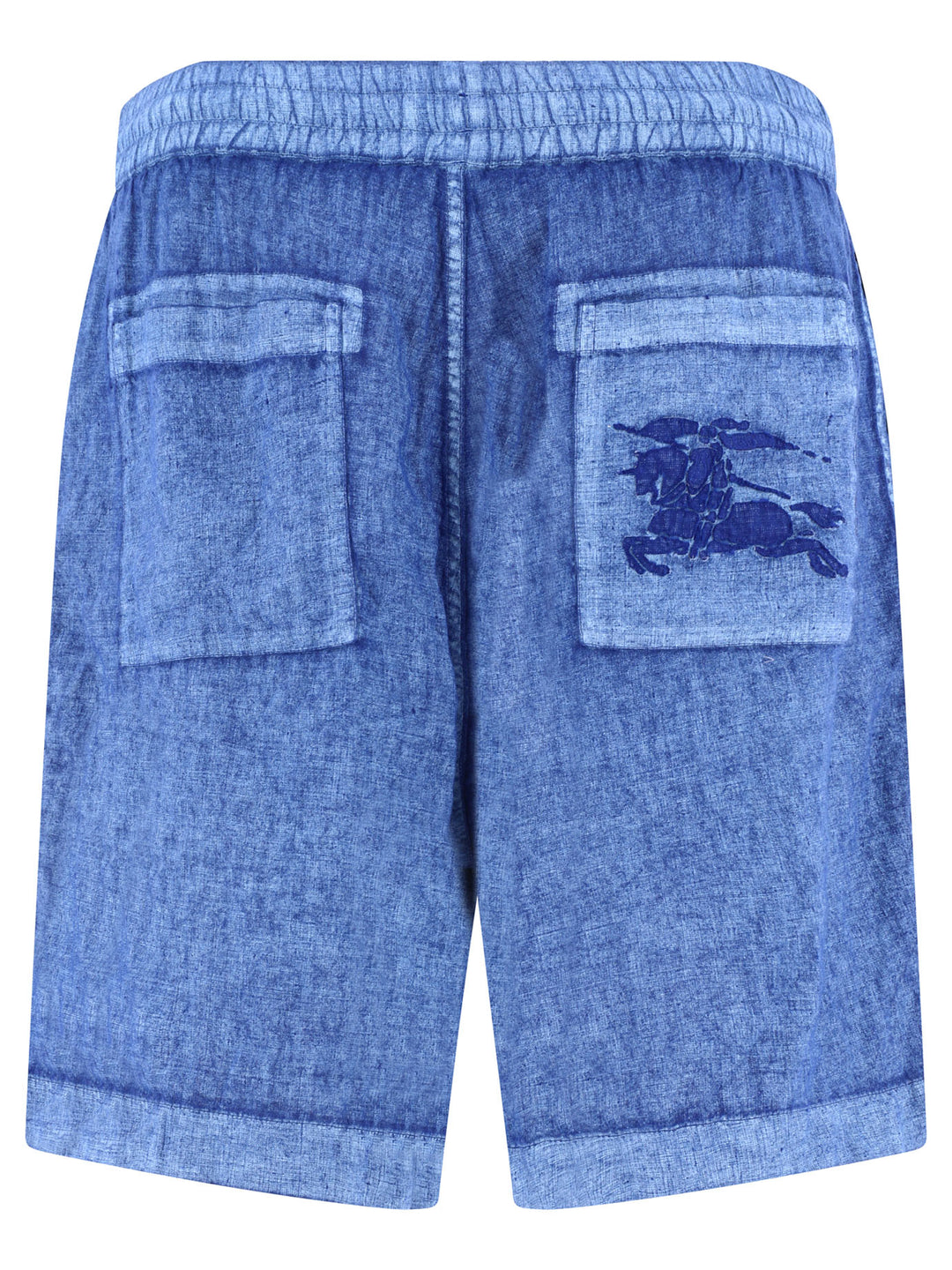 Linen S With Drawstrings Short Blue