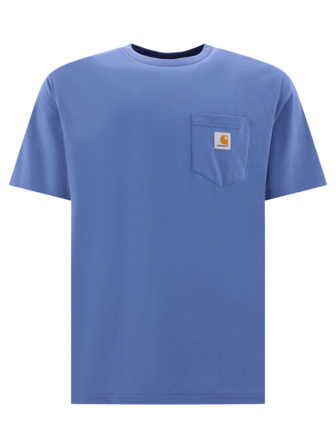 T-Shirt With Pocket And Patch T-Shirts Light Blue