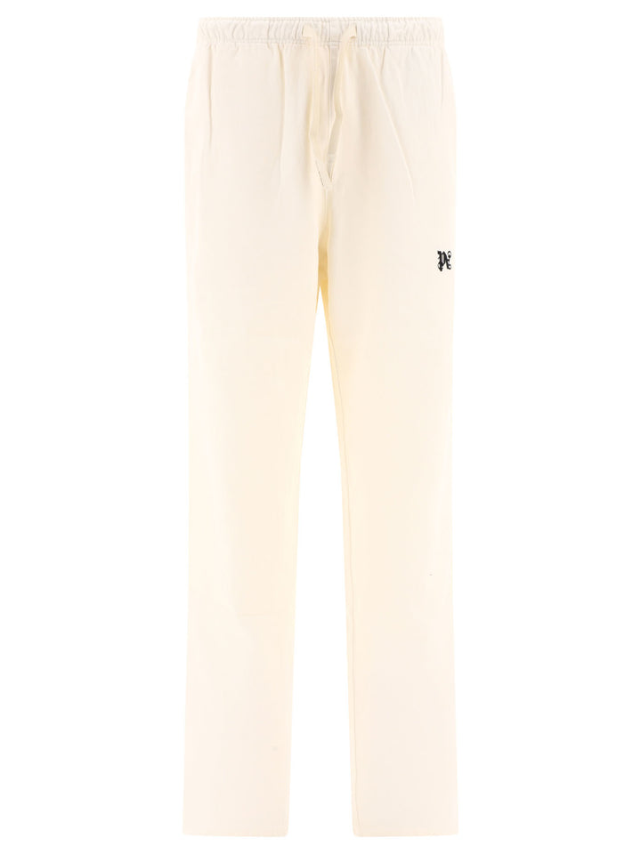 Monogram Travel Trousers White