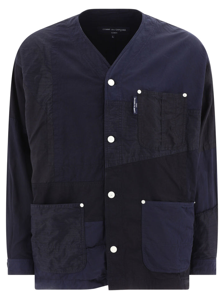 Patchwork Jacket Jackets Blue