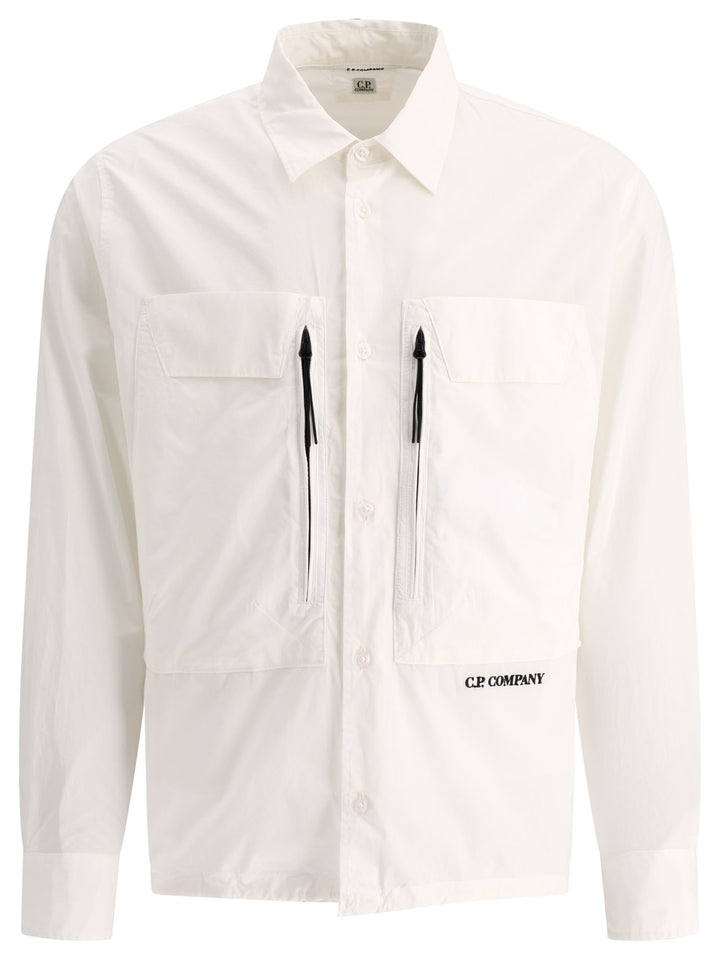 Poplin Overshirt Jackets White