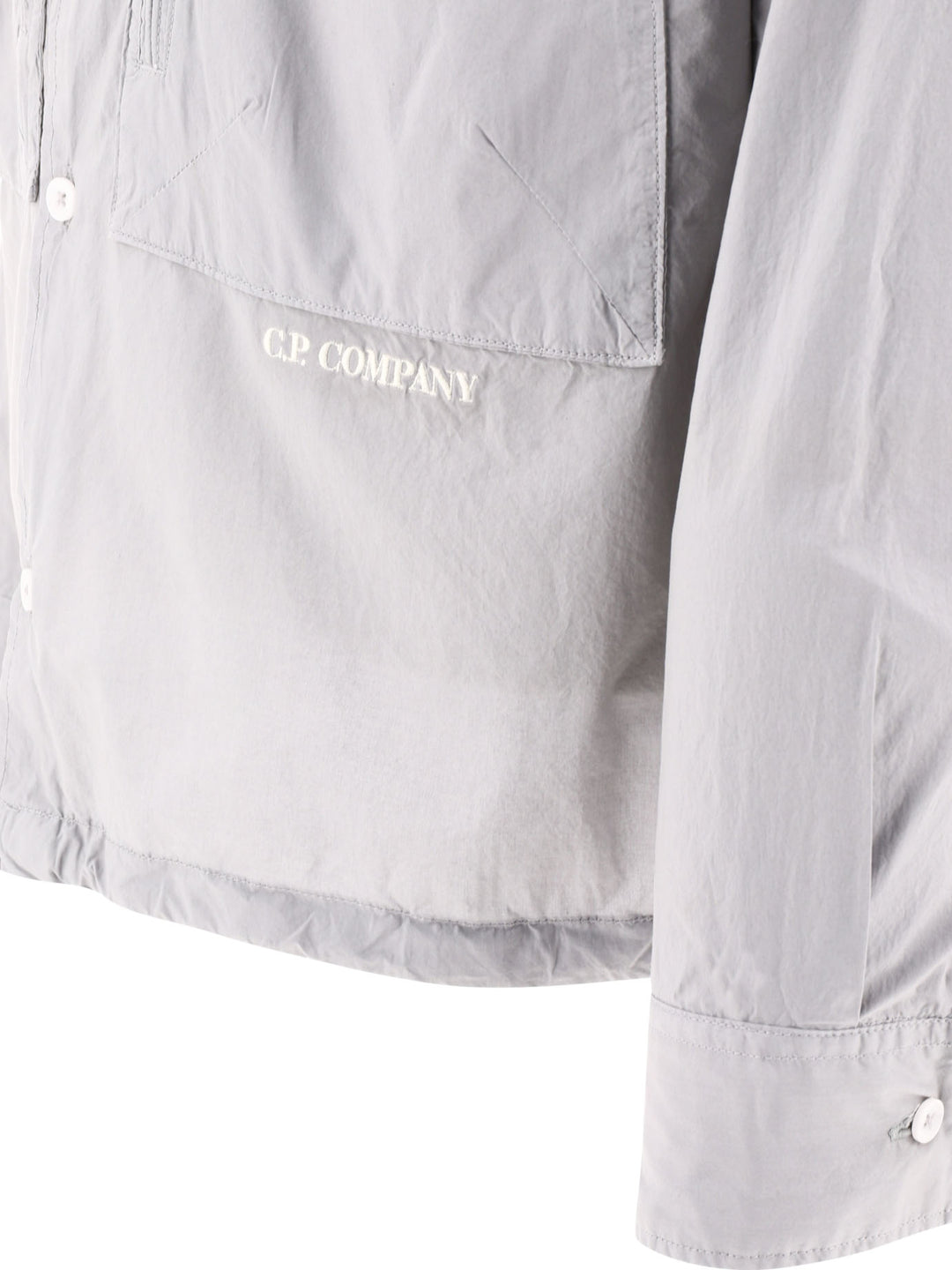 Poplin Overshirt Jackets Grey