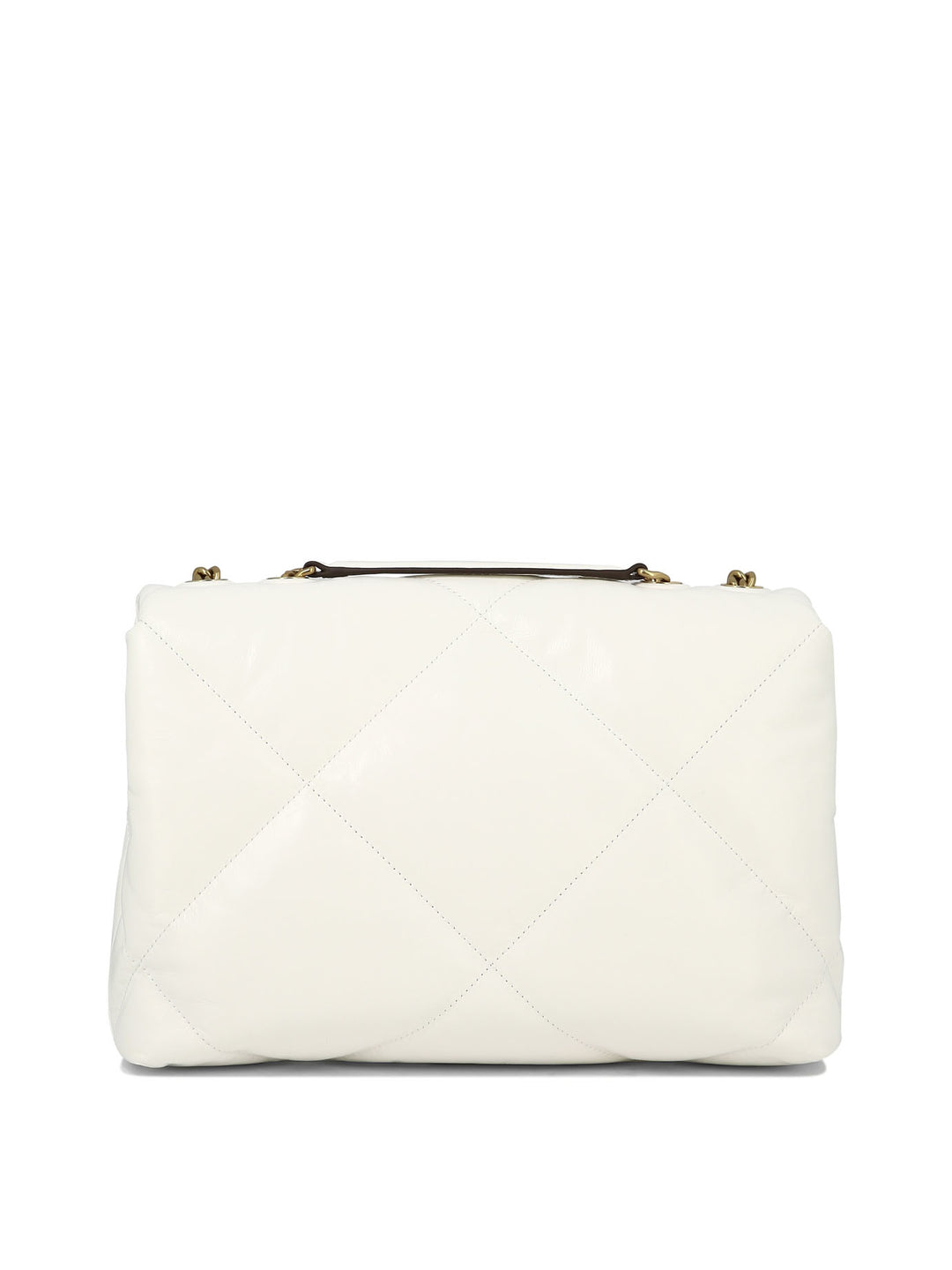 Kira Diamond Quilt Shoulder Bags White