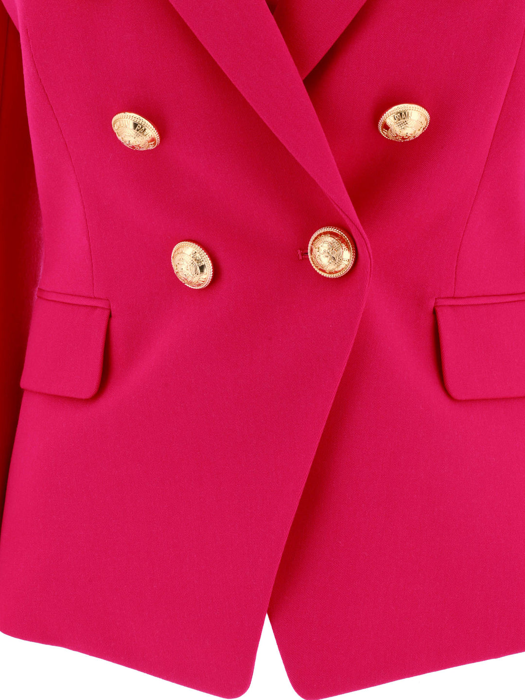 Double-Breasted Wool Jacket Jackets Fuchsia