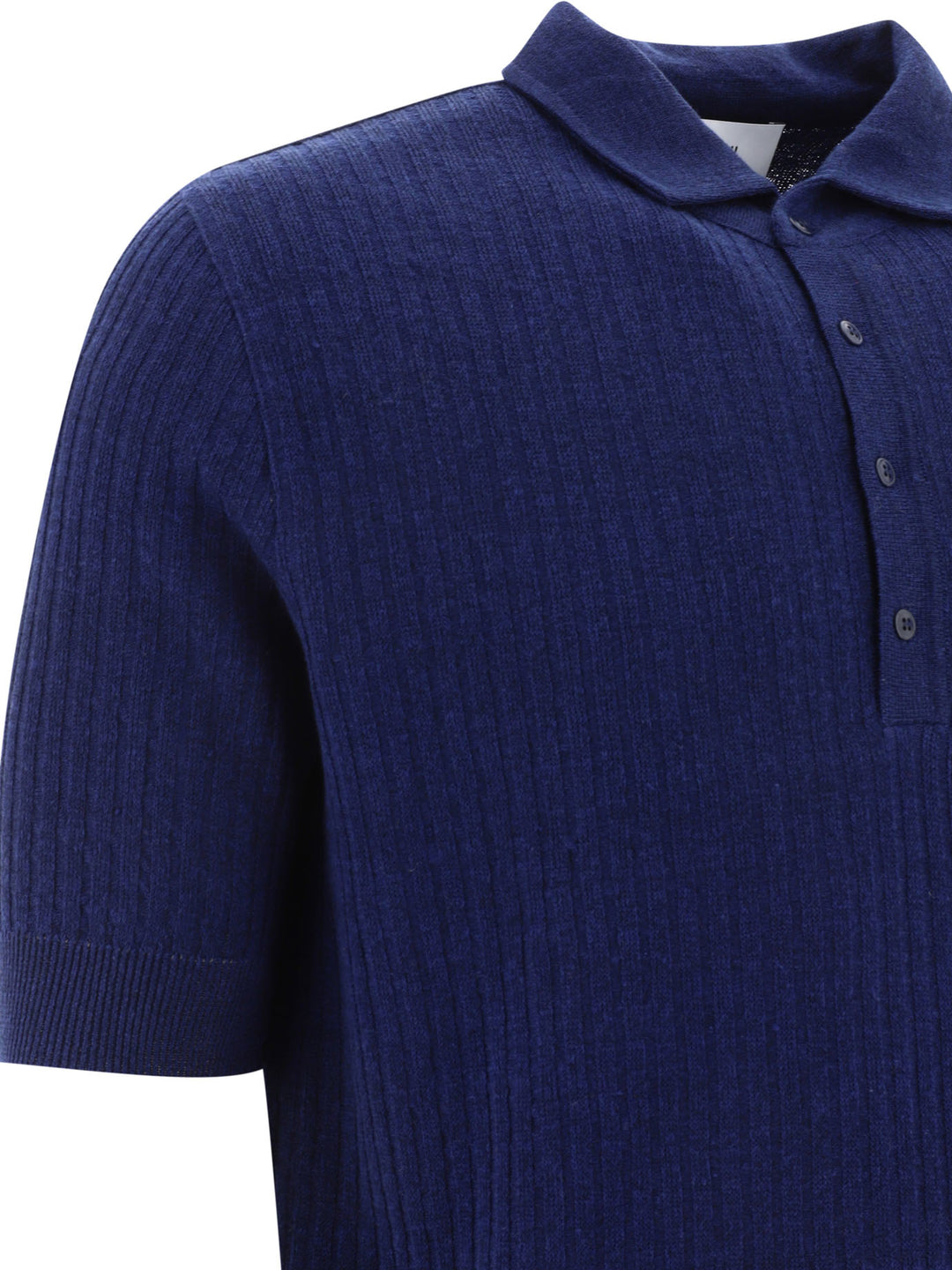 Ribbed Polo Shirt Polo Shirts Blue