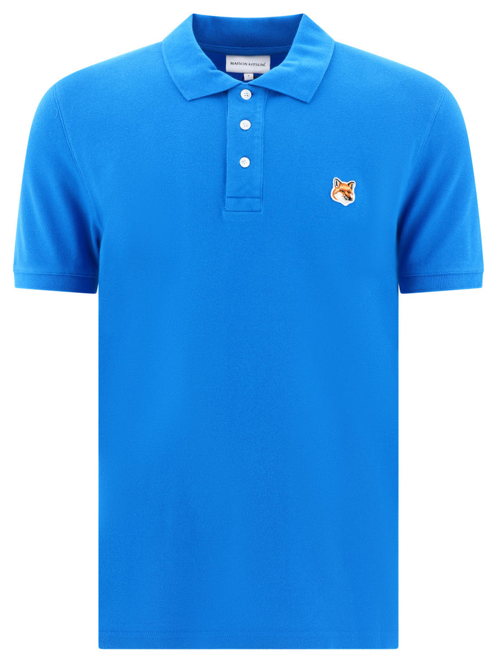 Fox Head Polo Shirts Blue