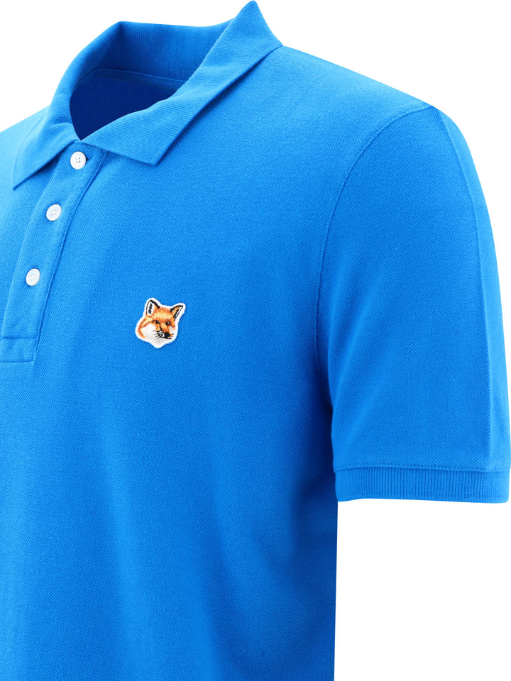 Fox Head Polo Shirts Blue