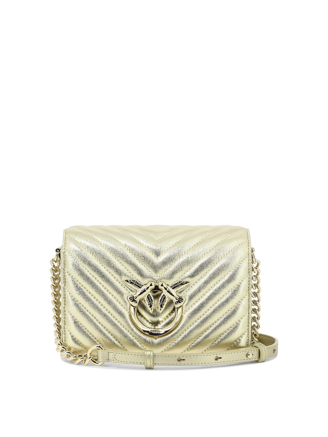 Love Click Mini Crossbody Bags Gold