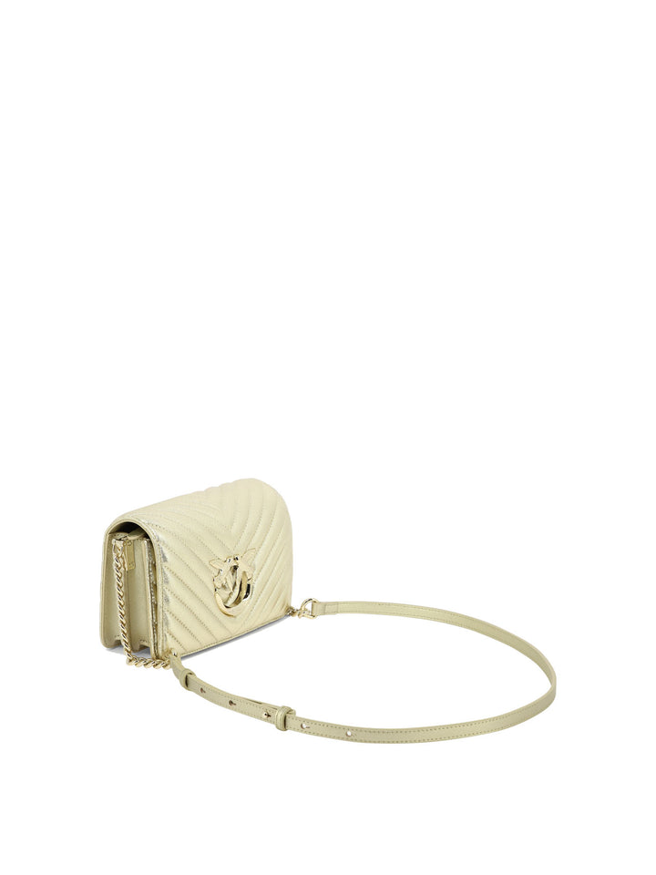 Love Click Mini Crossbody Bags Gold