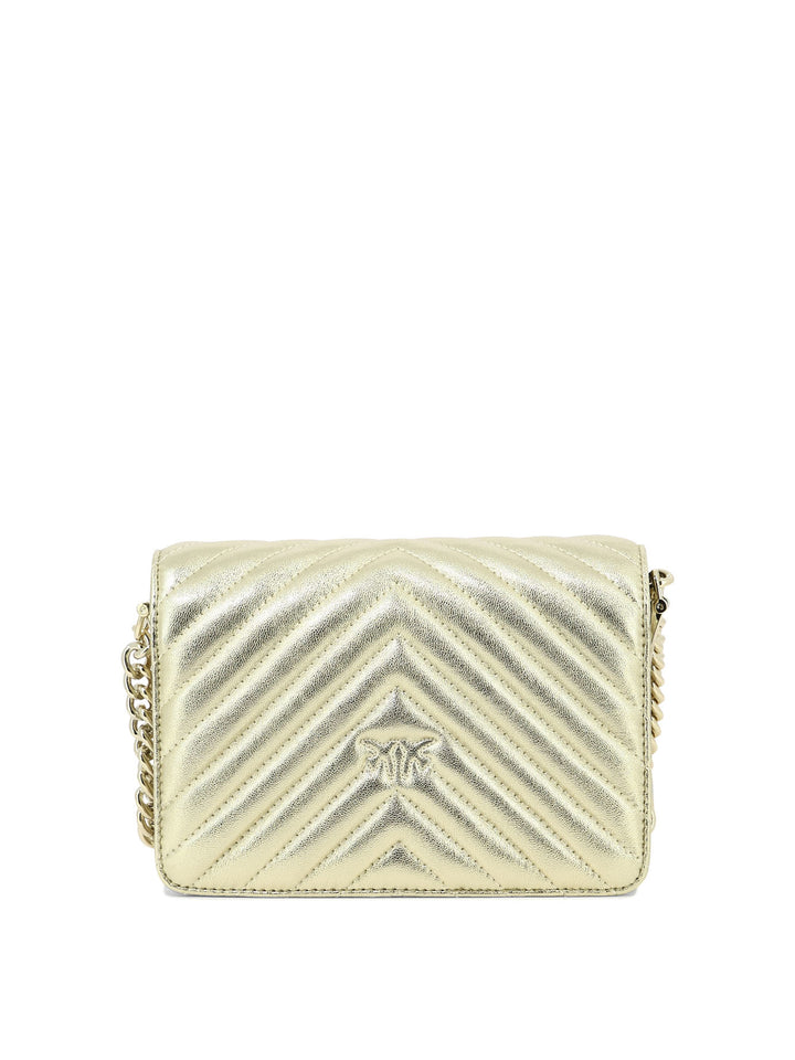 Love Click Mini Crossbody Bags Gold