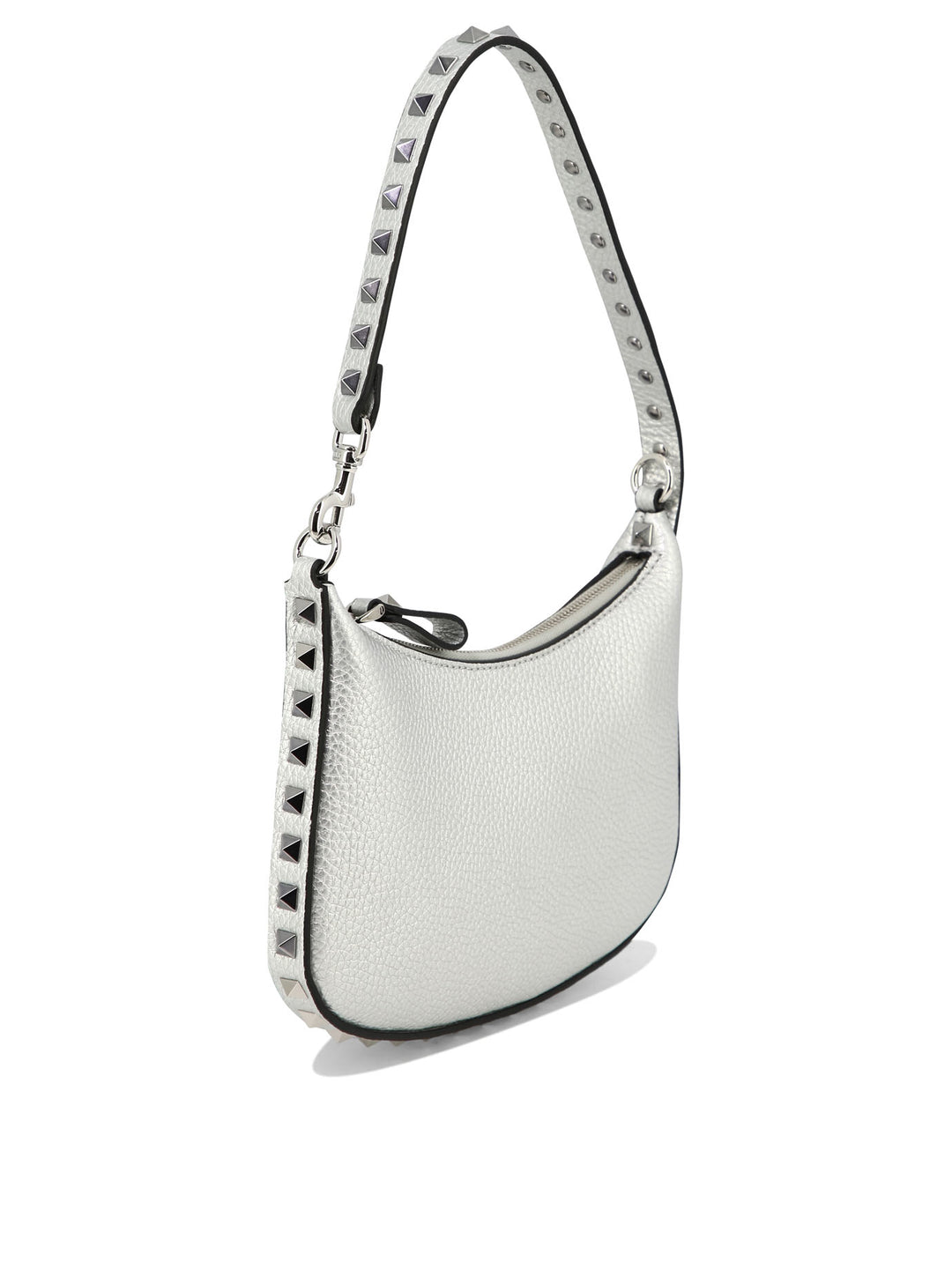 Rockstud Mini Shoulder Bags Silver