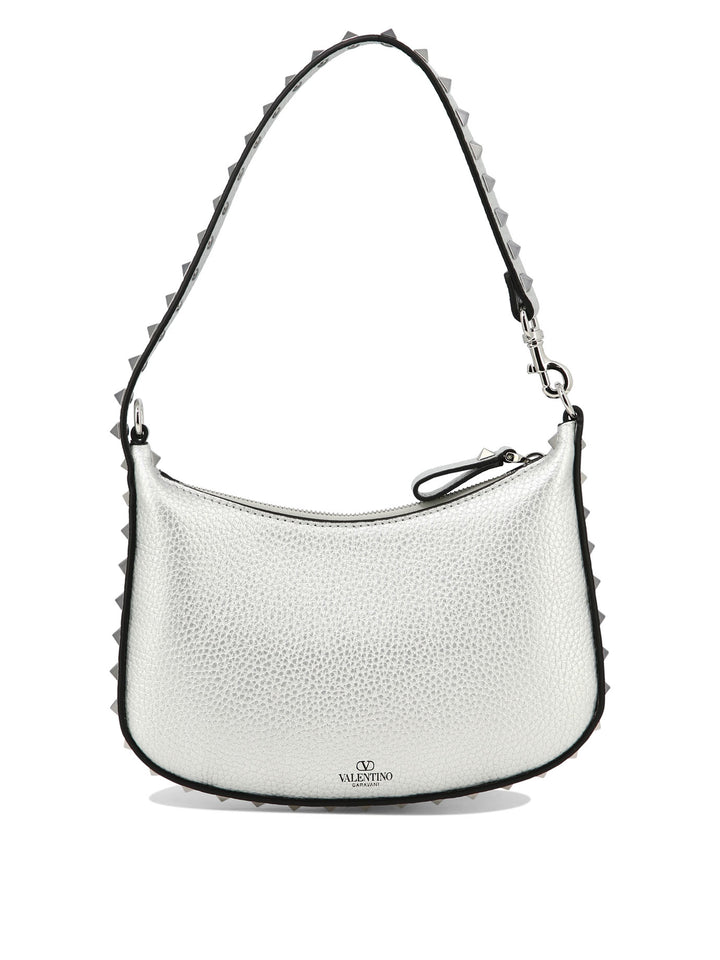 Rockstud Mini Shoulder Bags Silver