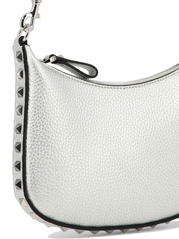 Rockstud Mini Shoulder Bags Silver