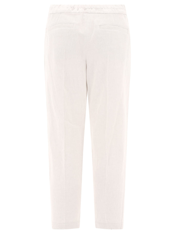 Slouchy Trousers White