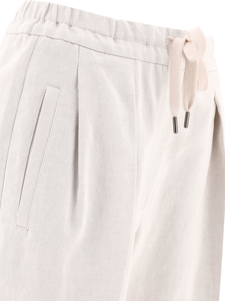 Slouchy Trousers White