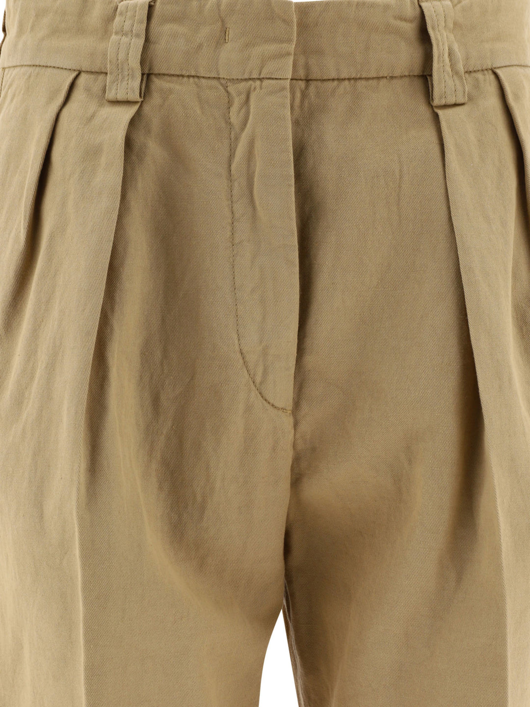 Pleated S Short Beige