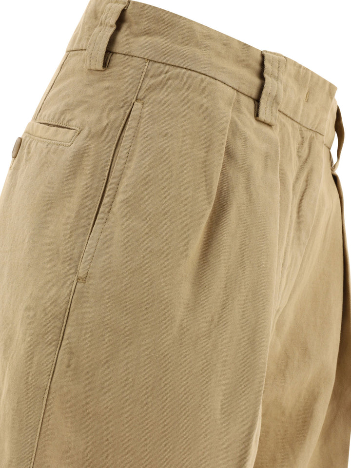 Pleated S Short Beige