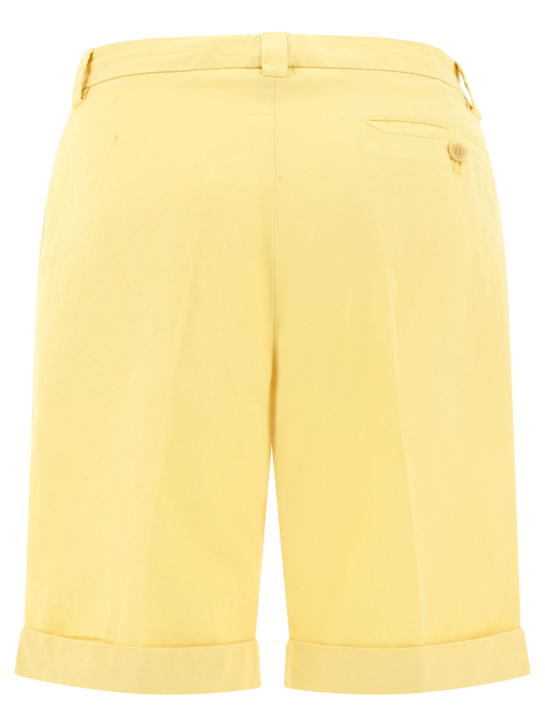 Pleated S Short Yellow