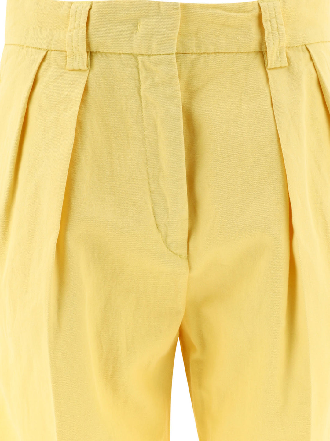 Pleated S Short Yellow