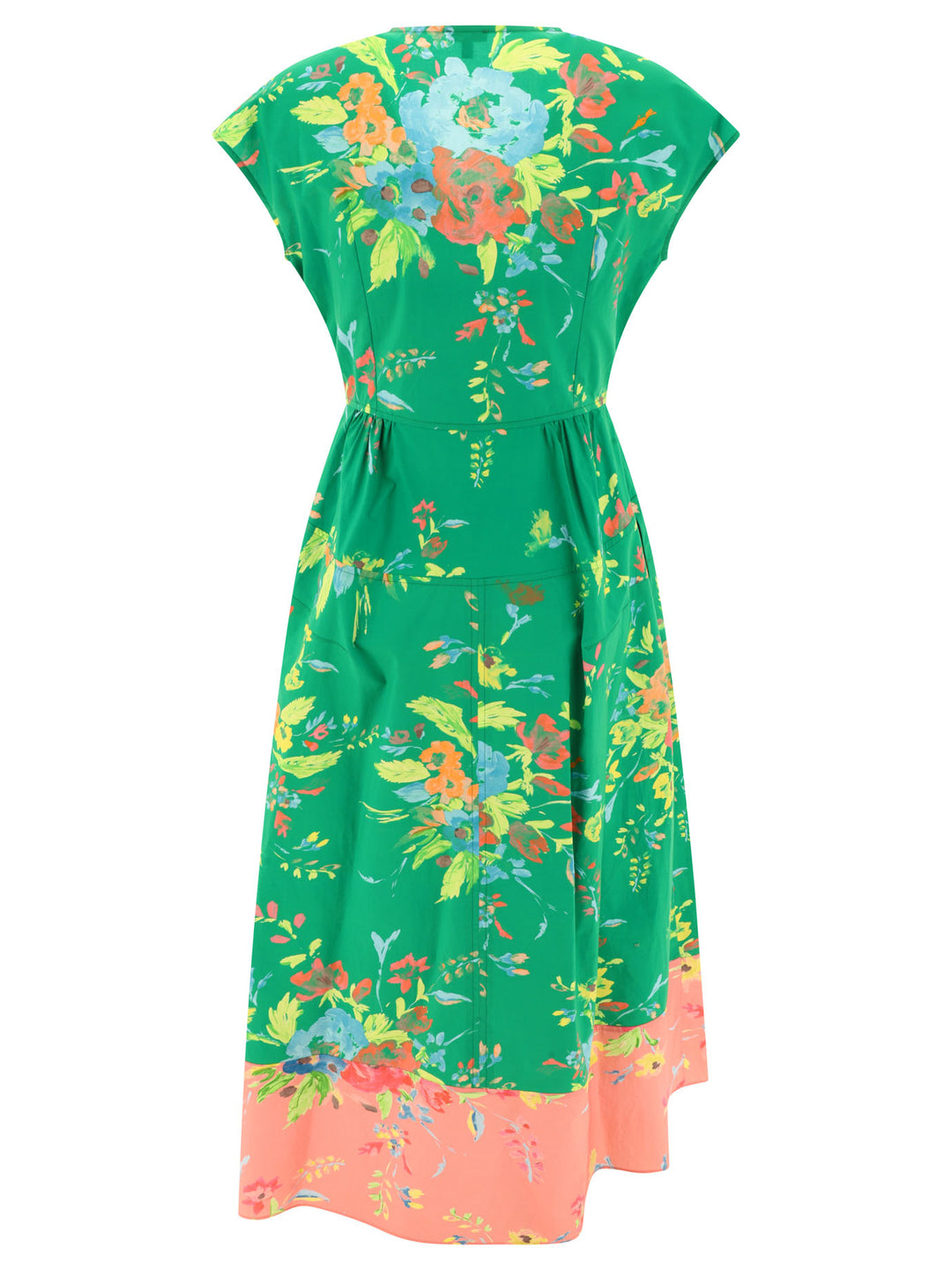 Floral-Print Dress Dresses Green