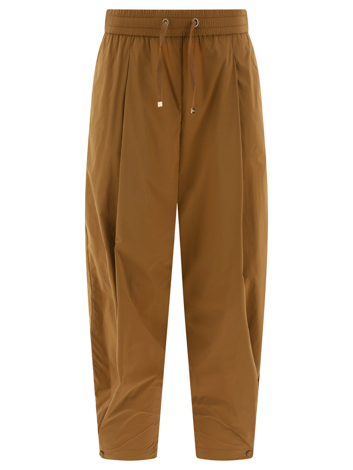 Nylon Trousers Brown