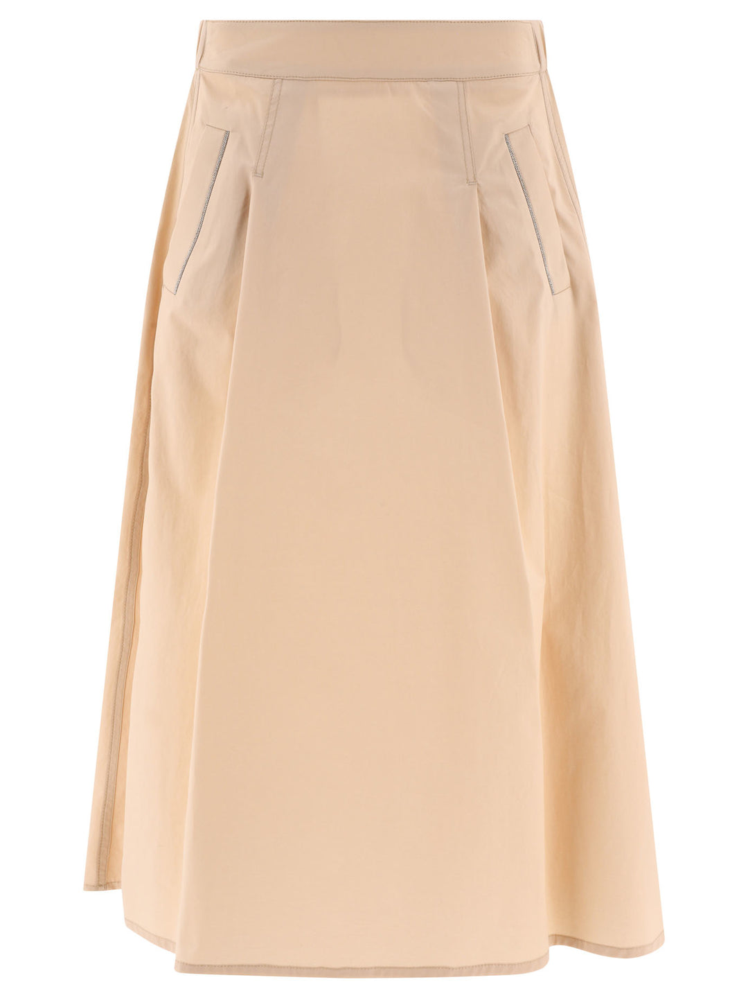 Pleated Skirt Skirts Beige