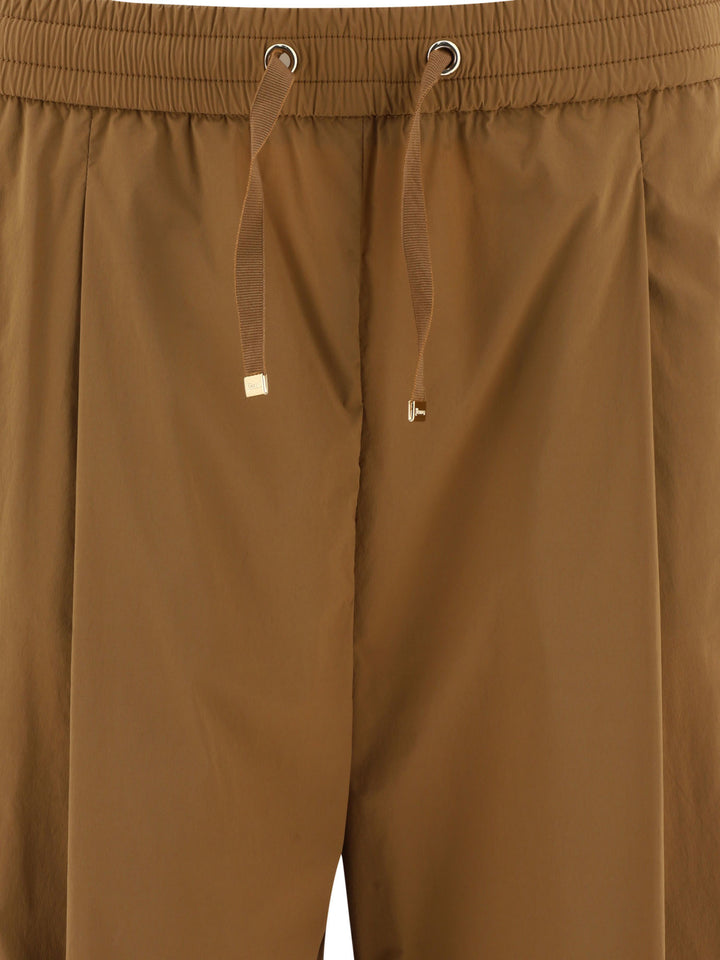 Nylon Trousers Brown