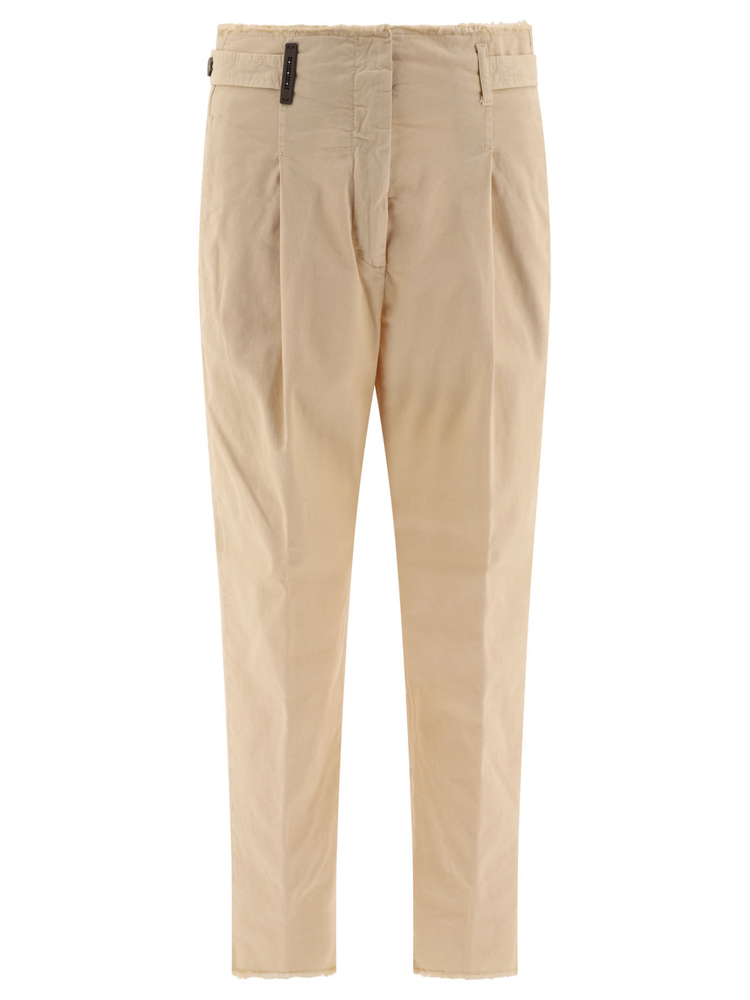 With Fringed Details Trousers Beige