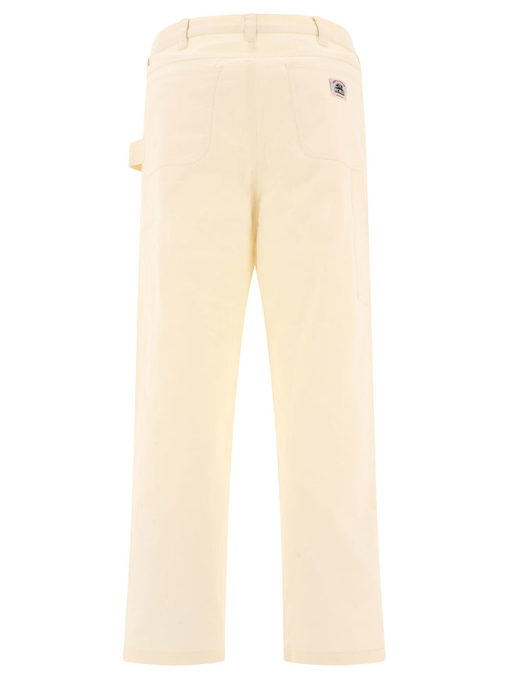 Herringbone Knolly Brook Trousers White