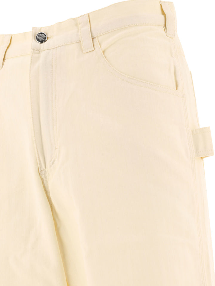 Herringbone Knolly Brook Trousers White