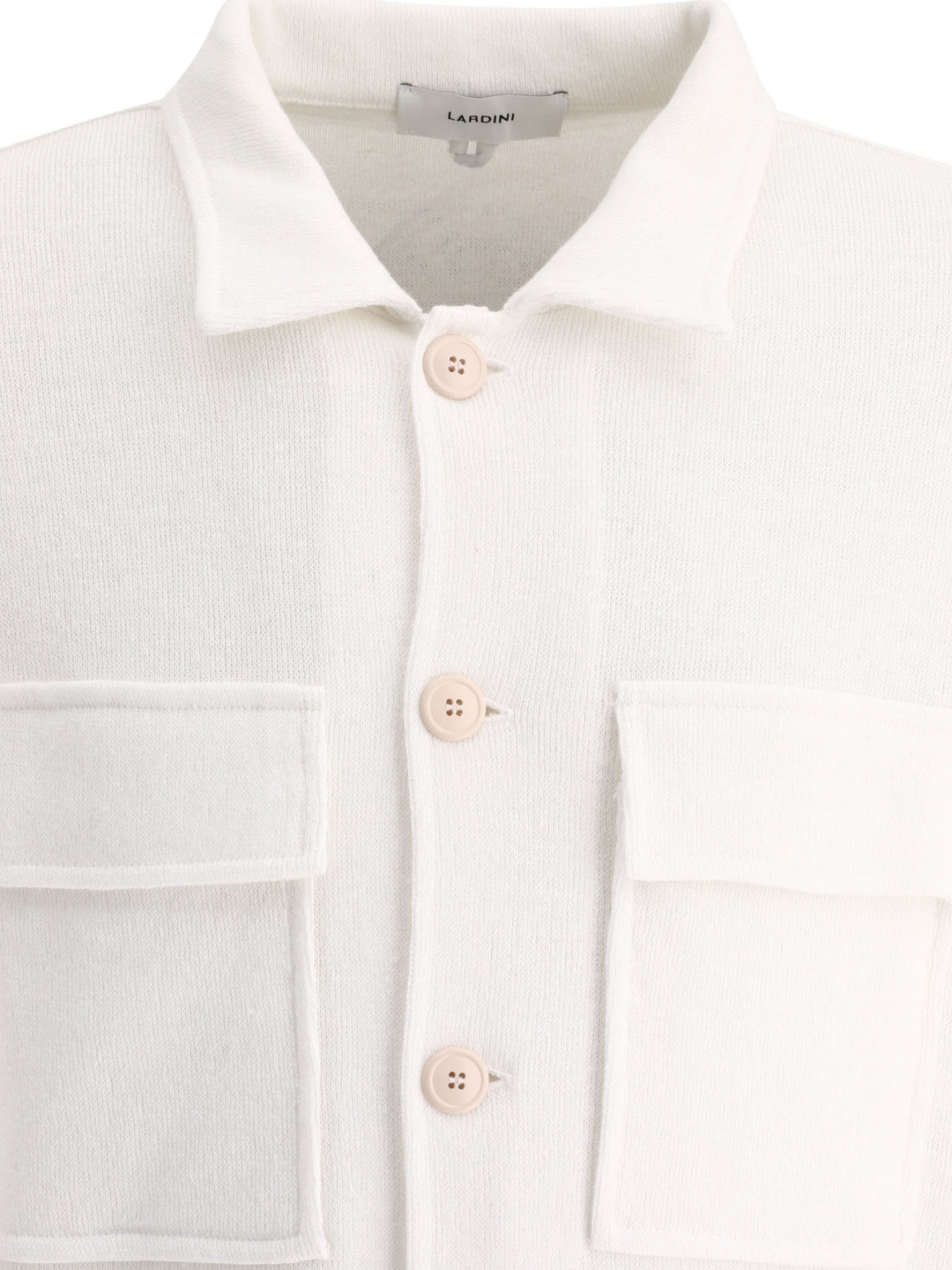 Overshirt With Chest Pockets Jackets White