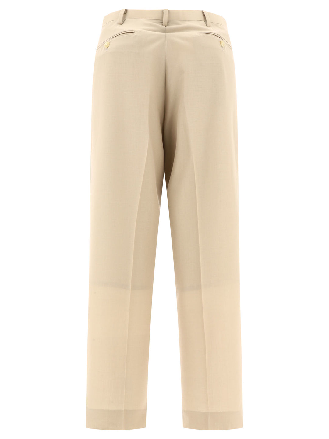 Tropical Wool Trousers Beige