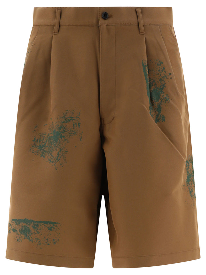 With Varnish Print Short Brown