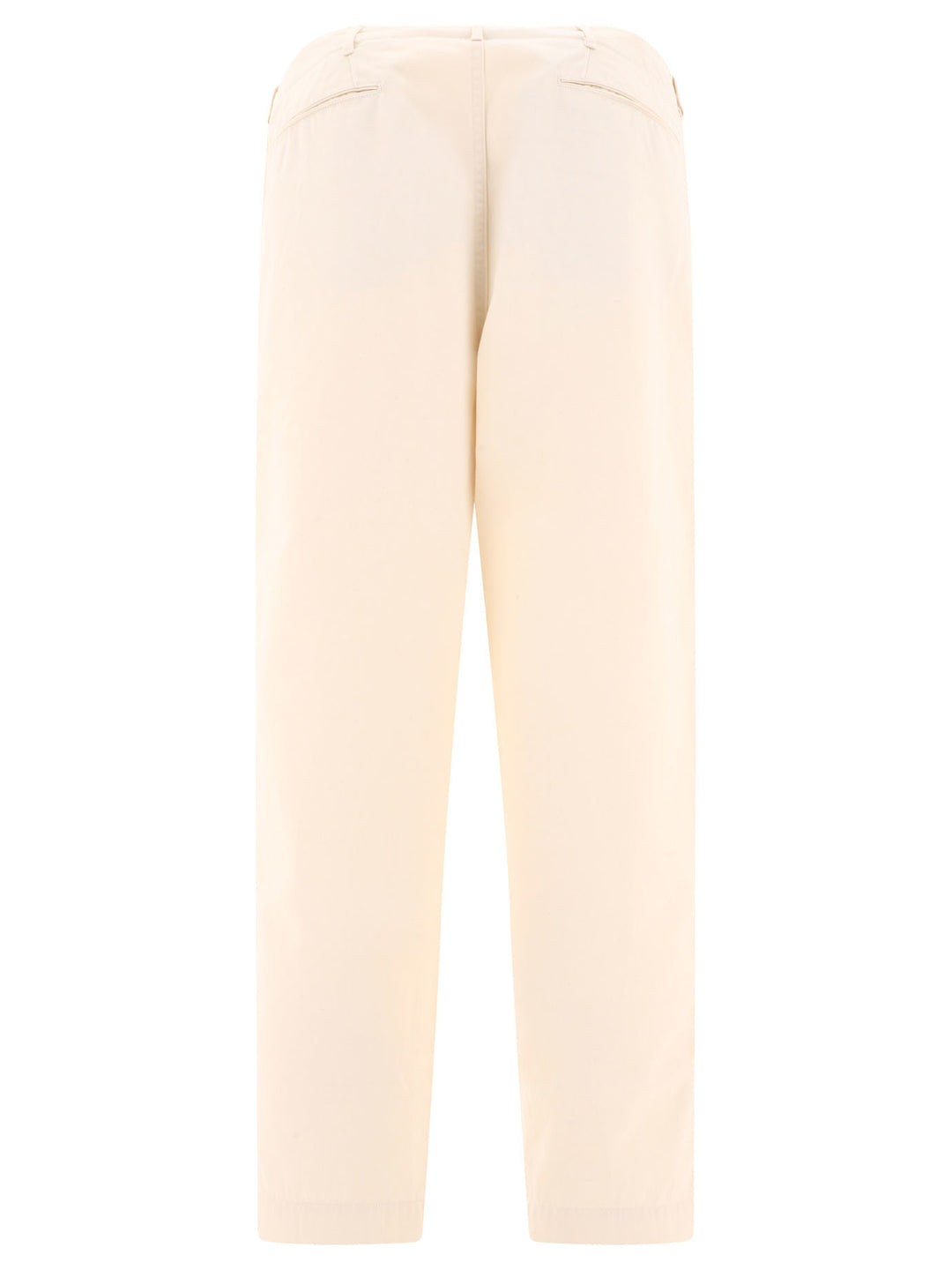 Wide Chino Trousers Beige