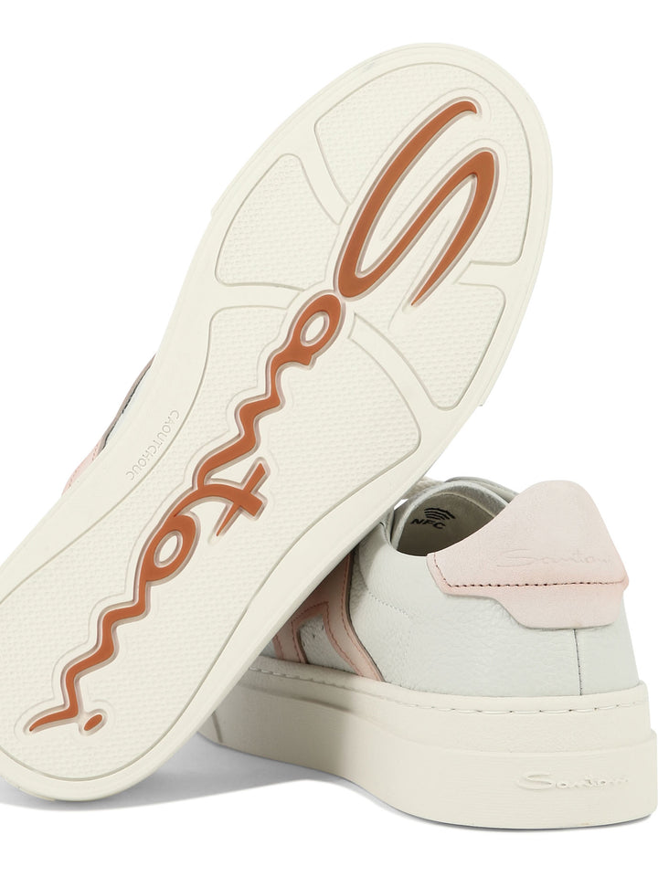 Double Buckle Sneakers & Slip-On White