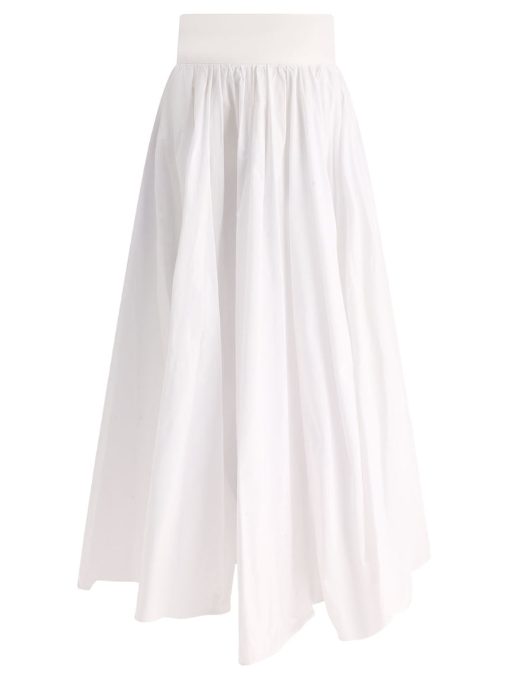 Skirt With Bandeau At The Waist Skirts White