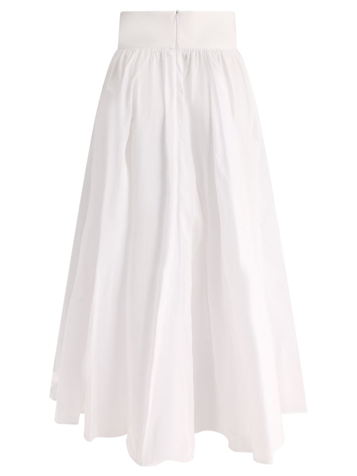 Skirt With Bandeau At The Waist Skirts White