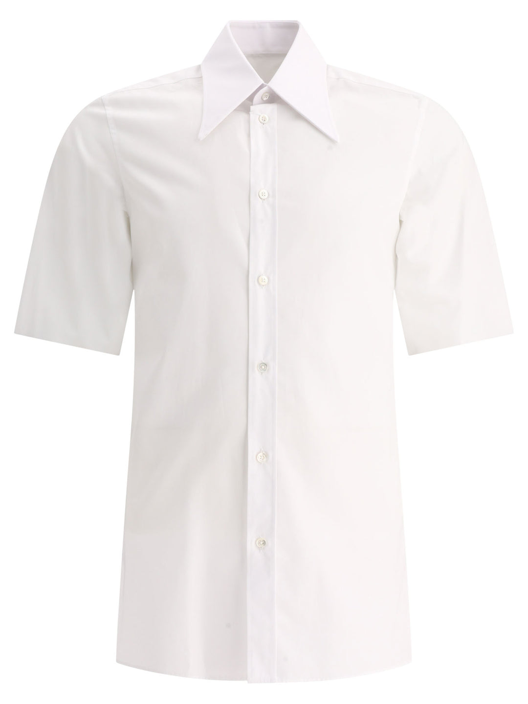 Pointed Collar Shirt Shirts White