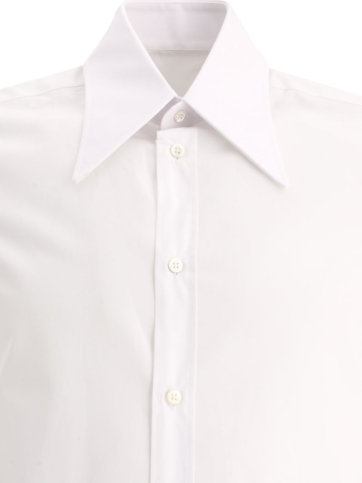 Pointed Collar Shirt Shirts White