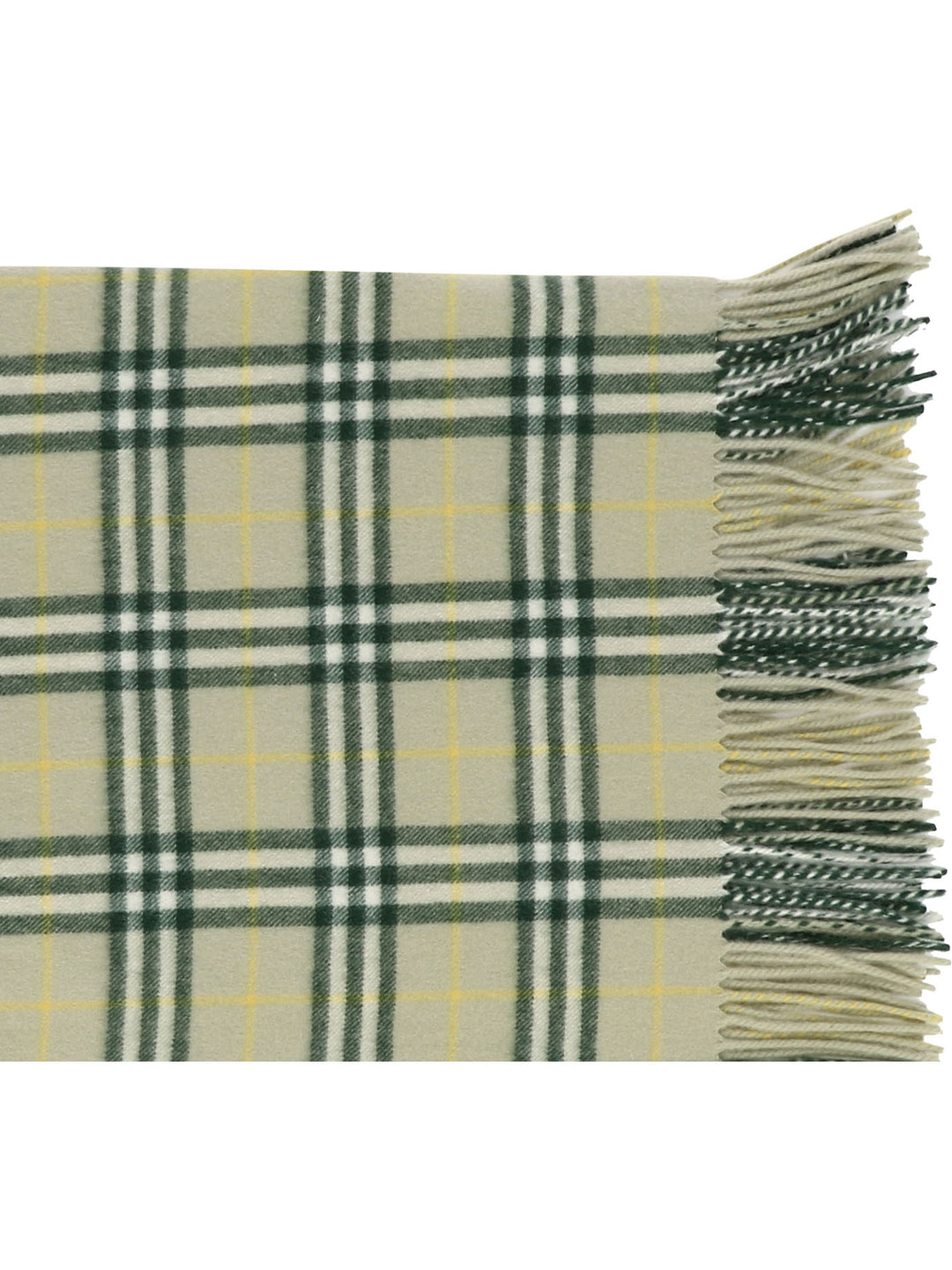 Check Cashmere Happy Scarf Scarves Green