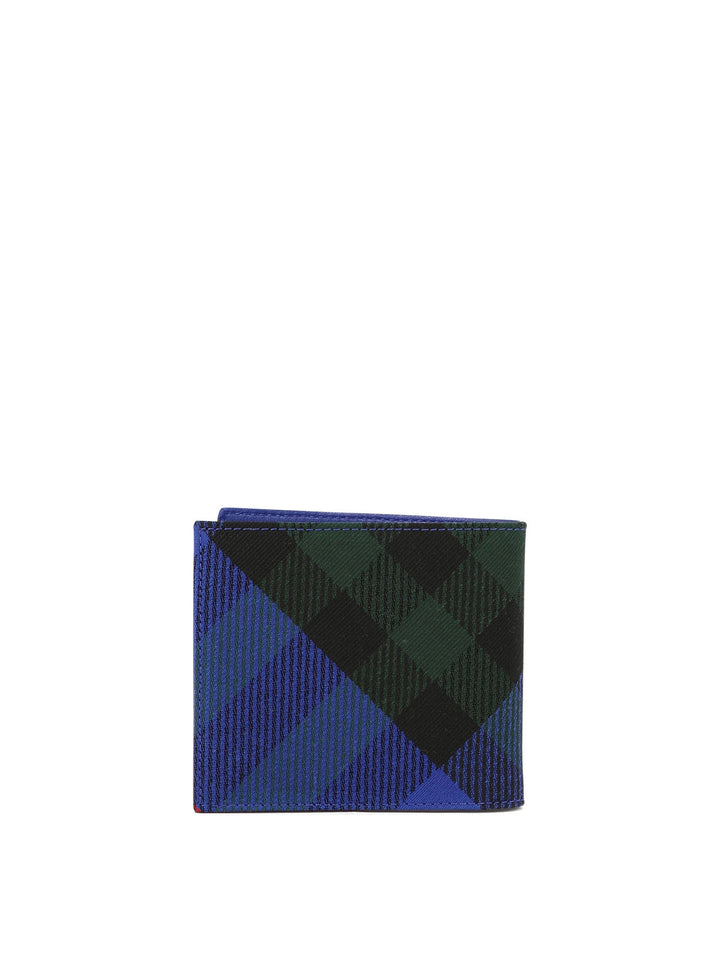 Check Bifold Wallet Wallets & Card Holders Blue