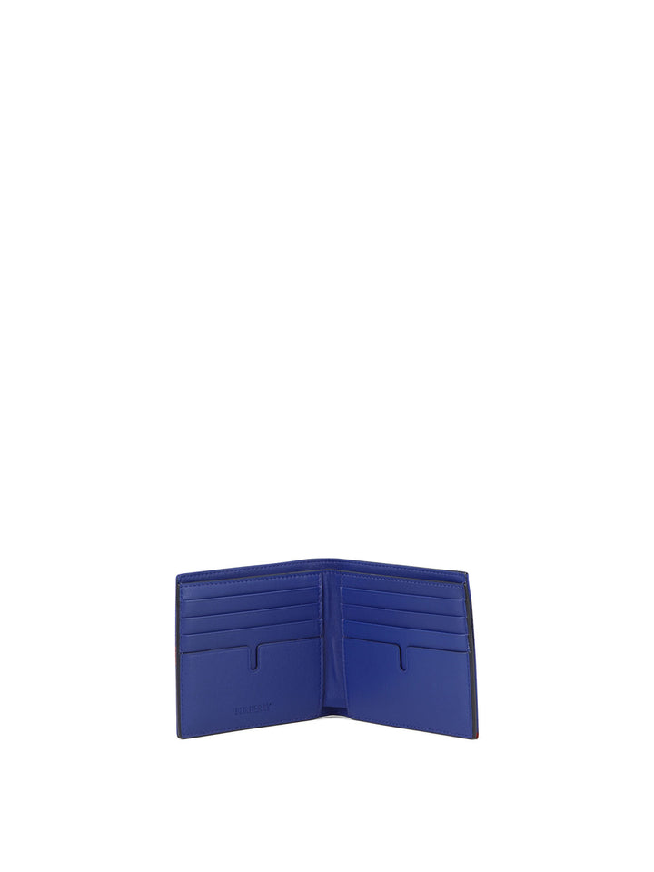 Check Bifold Wallet Wallets & Card Holders Blue